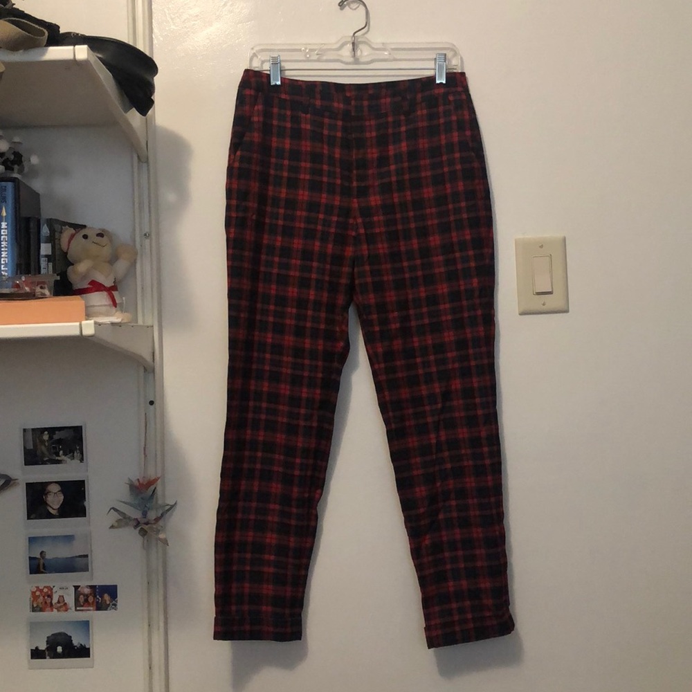 Red Checked H&M Pants